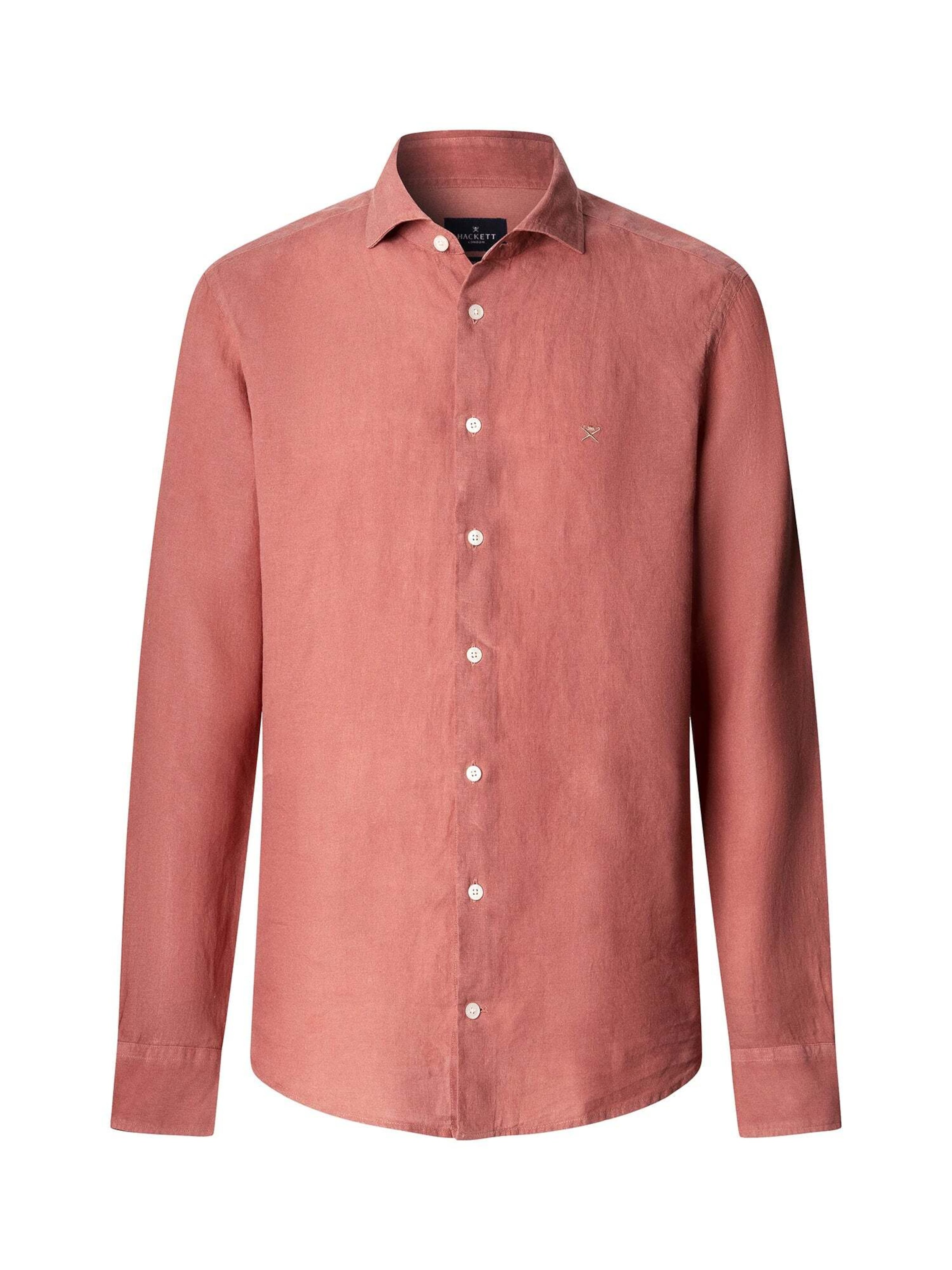 

Hackett London Рубашка на пуговицах 'Ess' пастельно-красная, Regular fit