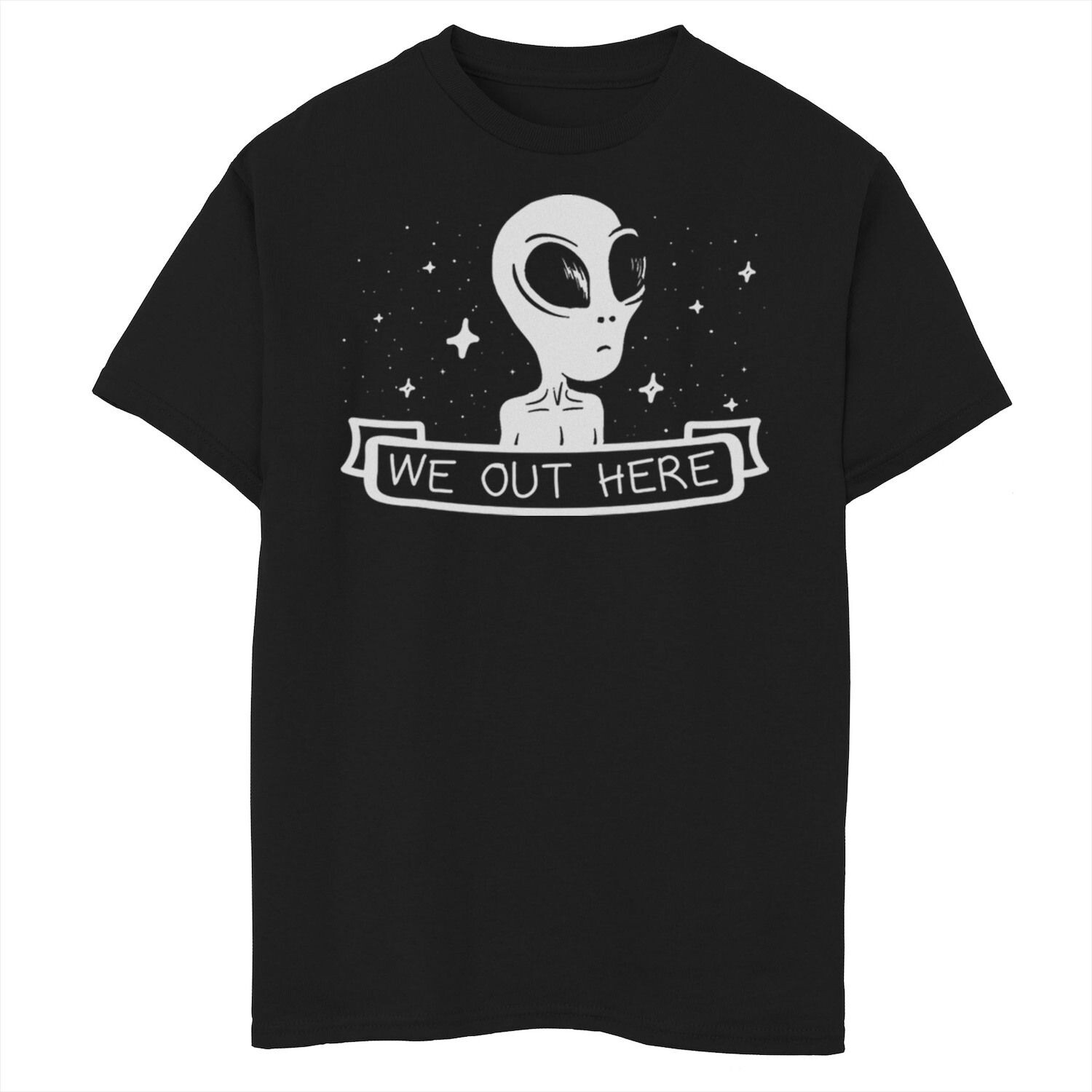 

Модная футболка с рисунком «We Out Here Alien» для мальчиков 8–20 лет Licensed Character