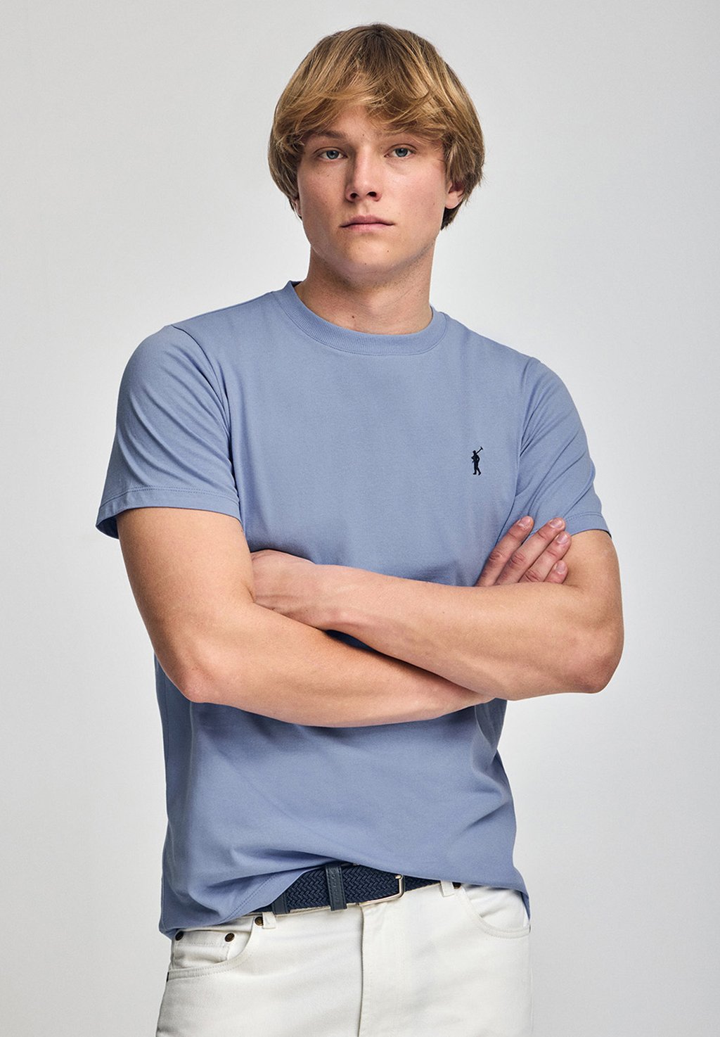 

Базовая футболка SHORT SLEEVE CREWNECK RIGBY GO Polo Club, темно-синий