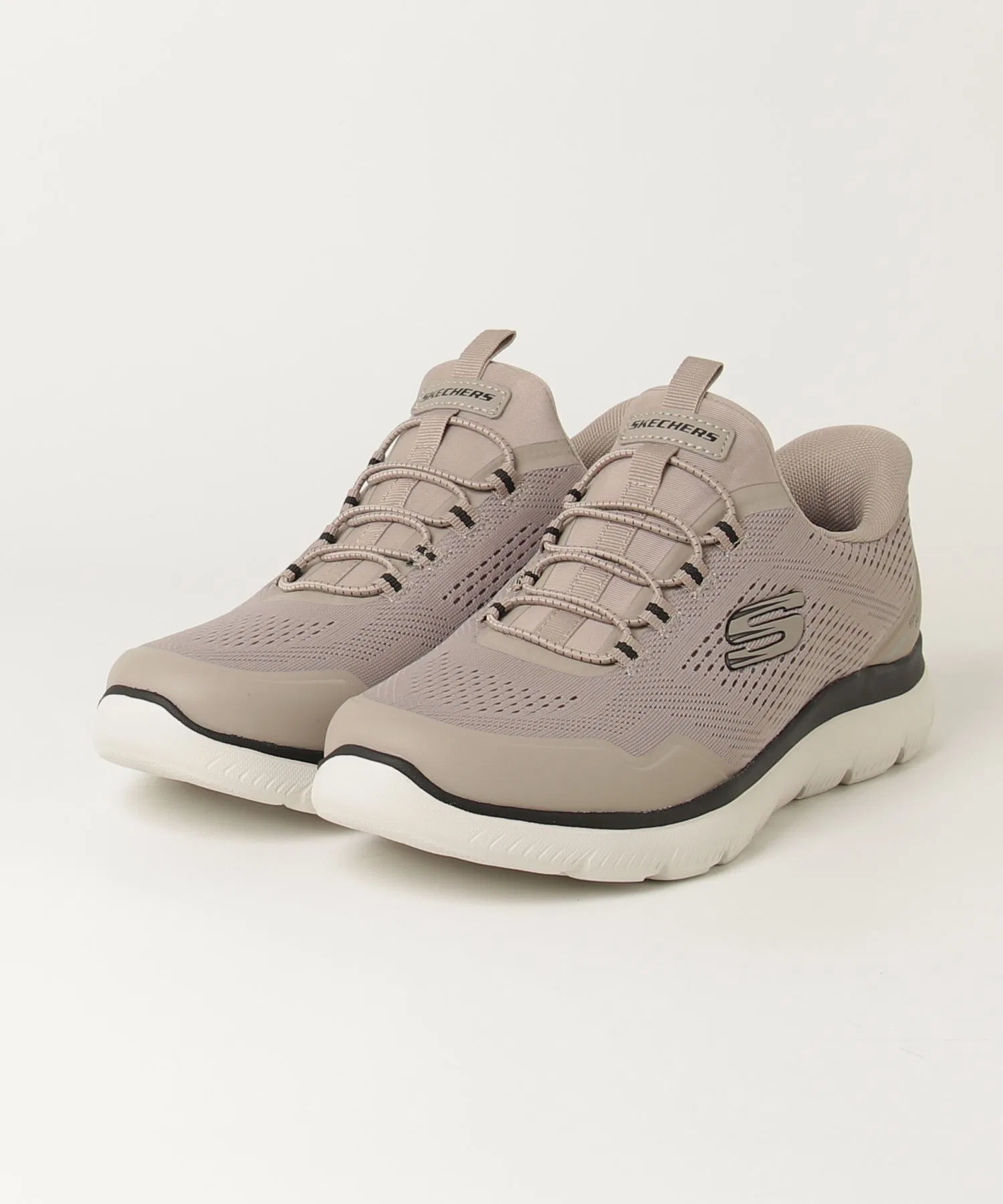 Мужские кроссовки SKECHERS SUMMITS - TOP RATE бело-чёрные