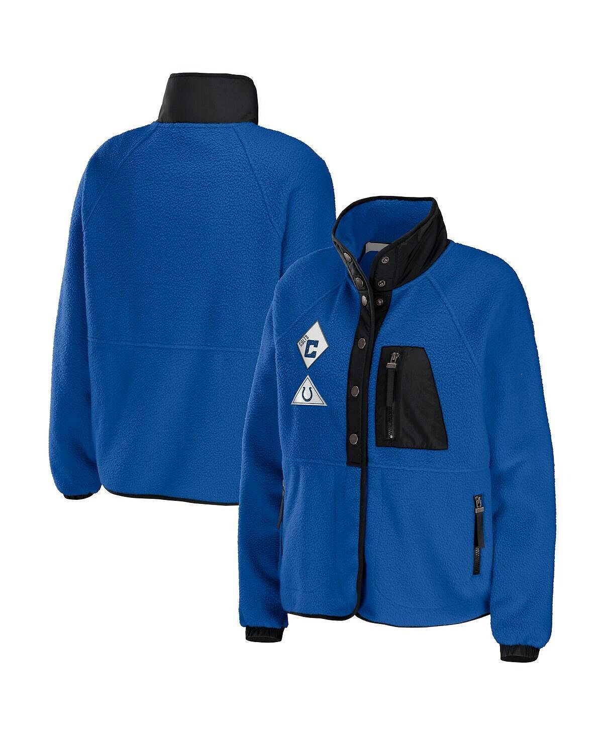 

Женская куртка на кнопках Royal Indianapolis Colts из флиса реглан WEAR by Erin Andrews, Синий, Женская куртка на кнопках Royal Indianapolis Colts из флиса реглан WEAR by Erin Andrews