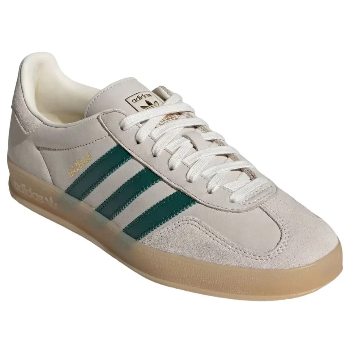 Кроссовки Adidas Gazelle Indoor 'Cream White Green Gum' — фото 4