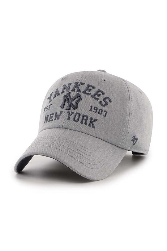 

Хлопковая бейсболка MLB New York Yankees 47 brand, серый