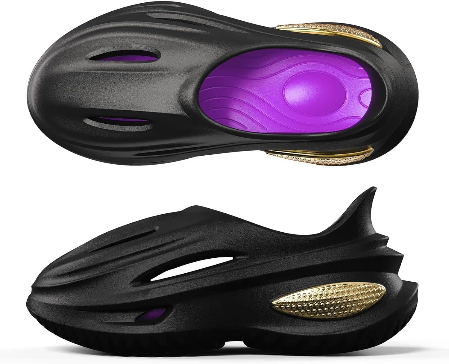 

Сабо с поддержкой свода стопы для мужчин и женщин, легкие прогулочные тапочки из ЭВА, нескользящие пляжные сандалии Yassia, пурпурный