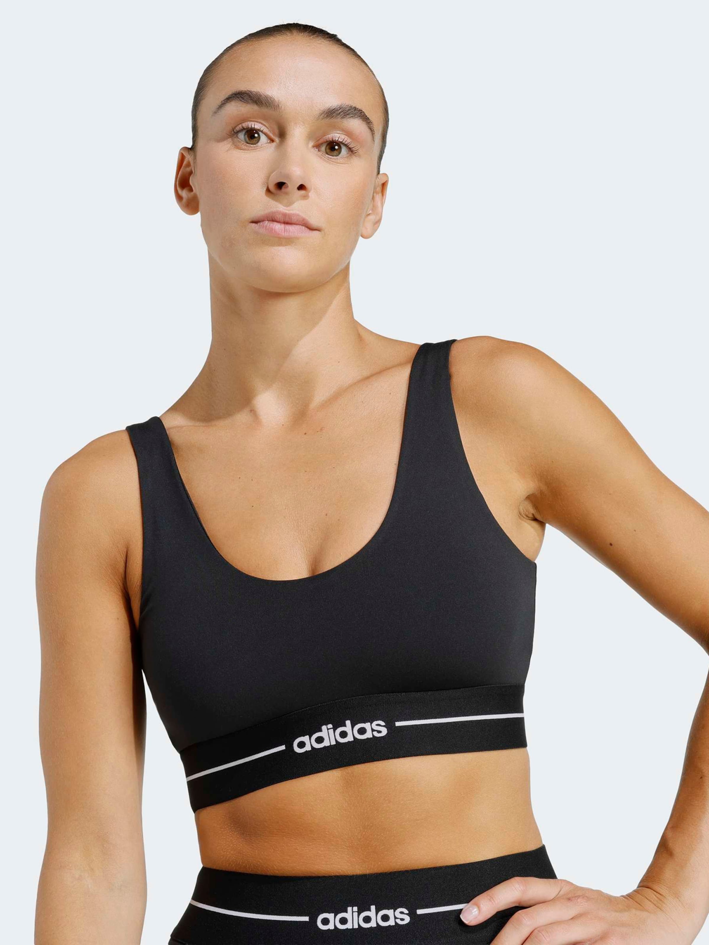Adidas Performance Спортивный бюстгальтер-бралетт 'HYG' в черном цвете — фото 2
