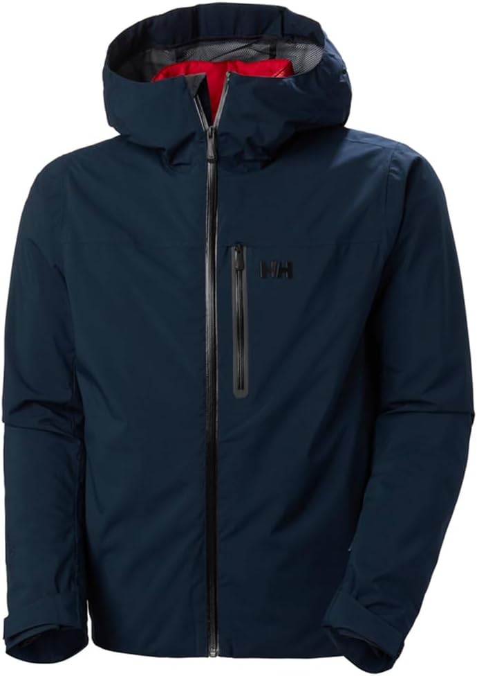 

Helly-Hansen Swift 3L Shell Jacket - мужская лыжная куртка с капюшоном, совместимым со шлемом, вентиляцией и анатомическими рукавами Helly Hansen, 597 Navy