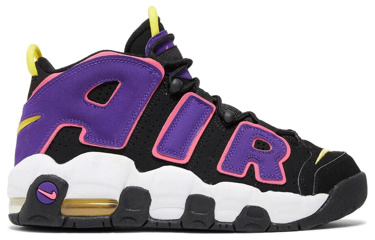 Женские баскетбольные кроссовки Nike Air More Uptempo Vintage, Black/Purple — фото 2