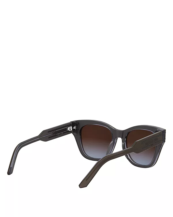 Солнцезащитные очки Diorsignature b4i Butterfly, 52 мм Dior, черный — фото 4