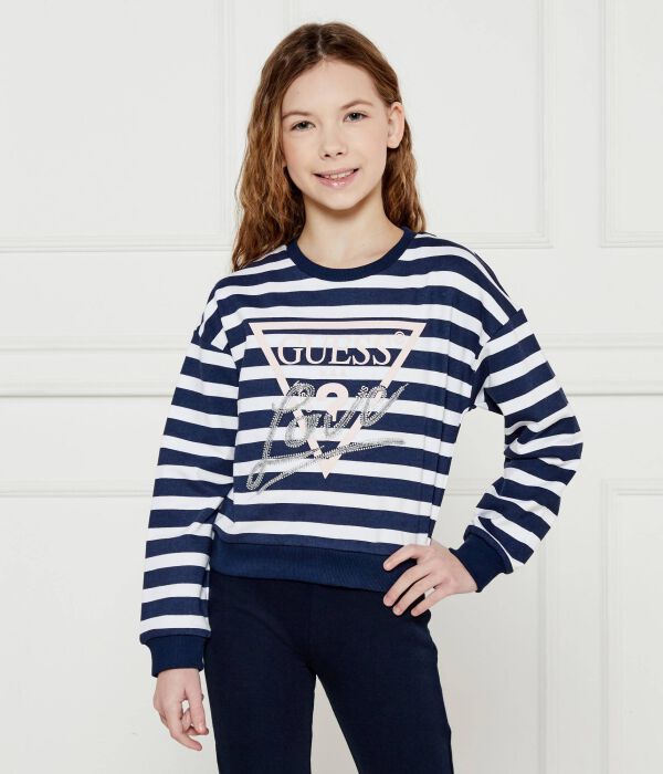 

Свитшот детский Guess в полоску, синий