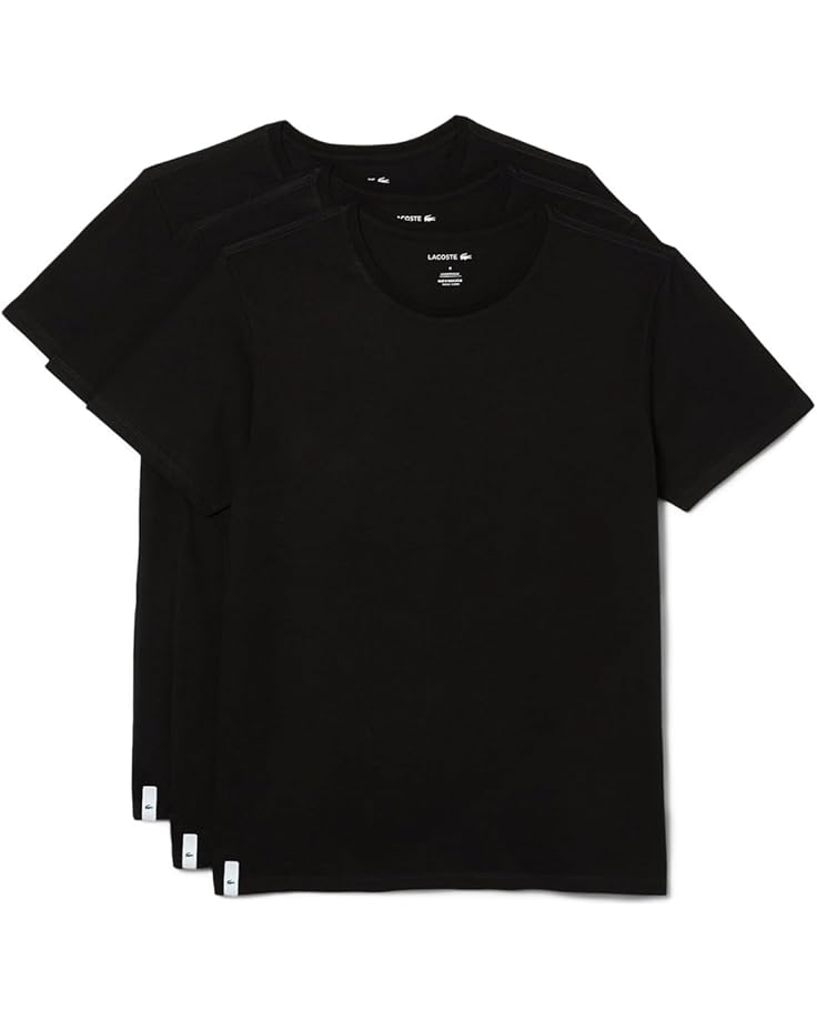 

Мужская футболка Lacoste 3-Pack Crew Neck Regular Fit Essential, Black, Черный, Мужская футболка Lacoste 3-Pack Crew Neck Regular Fit Essential, Black