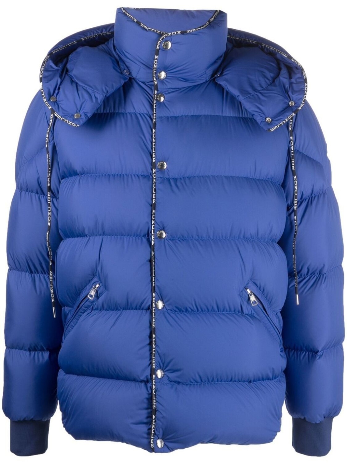 

Стеганый пуховик Amarante с капюшоном Moncler, синий