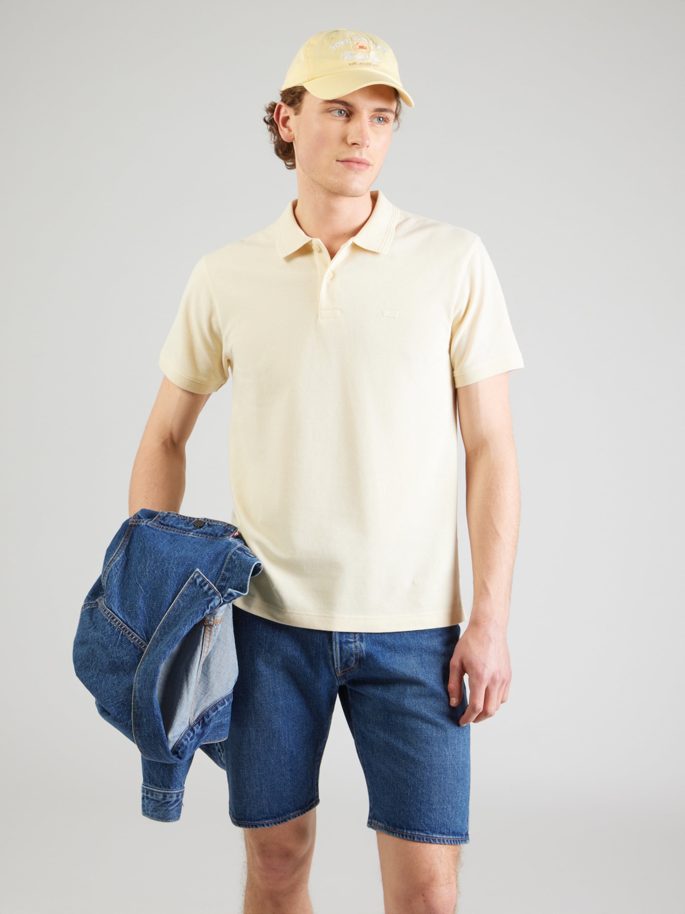 LEVI'S  Футболка 'Original Polo' в пастельно-желтом цвете — фото 3