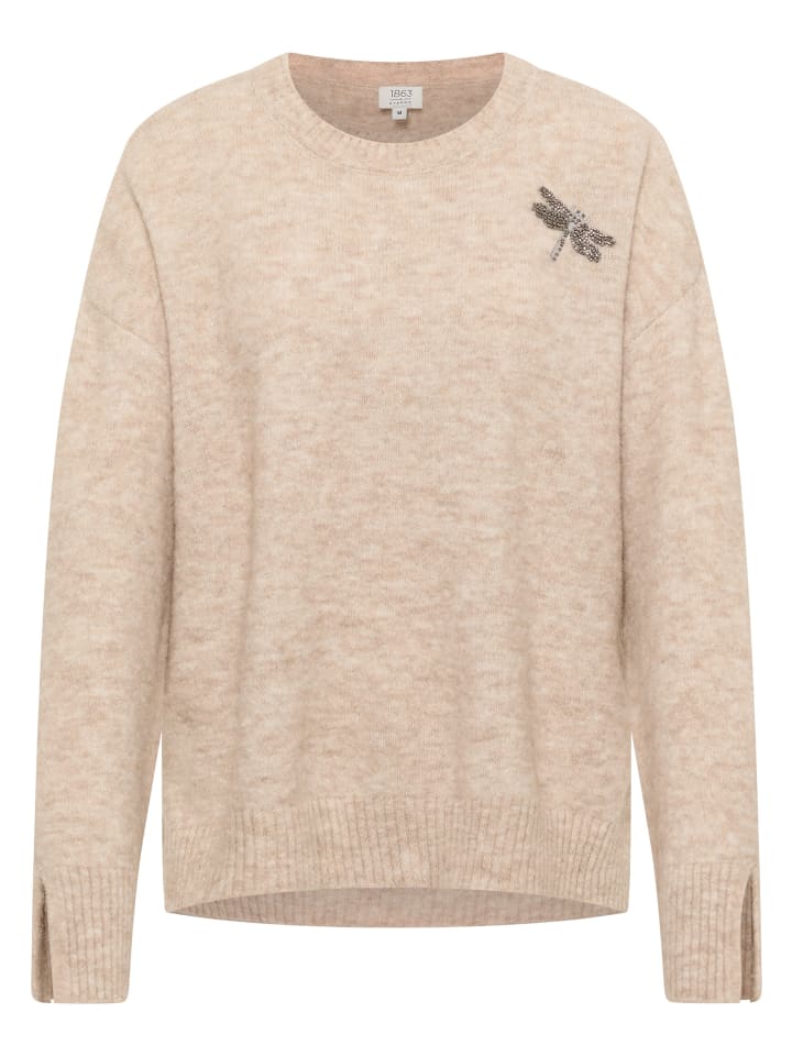 

Eterna Вязаный свитер бежевого цвета