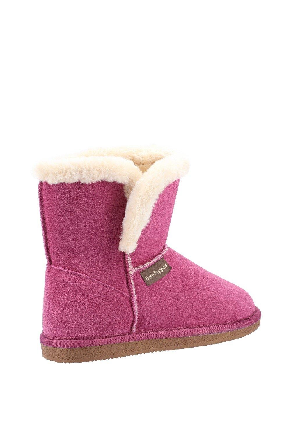 Тапочки Ashleigh из замши и искусственного меха Hush Puppies, розовый — фото 2