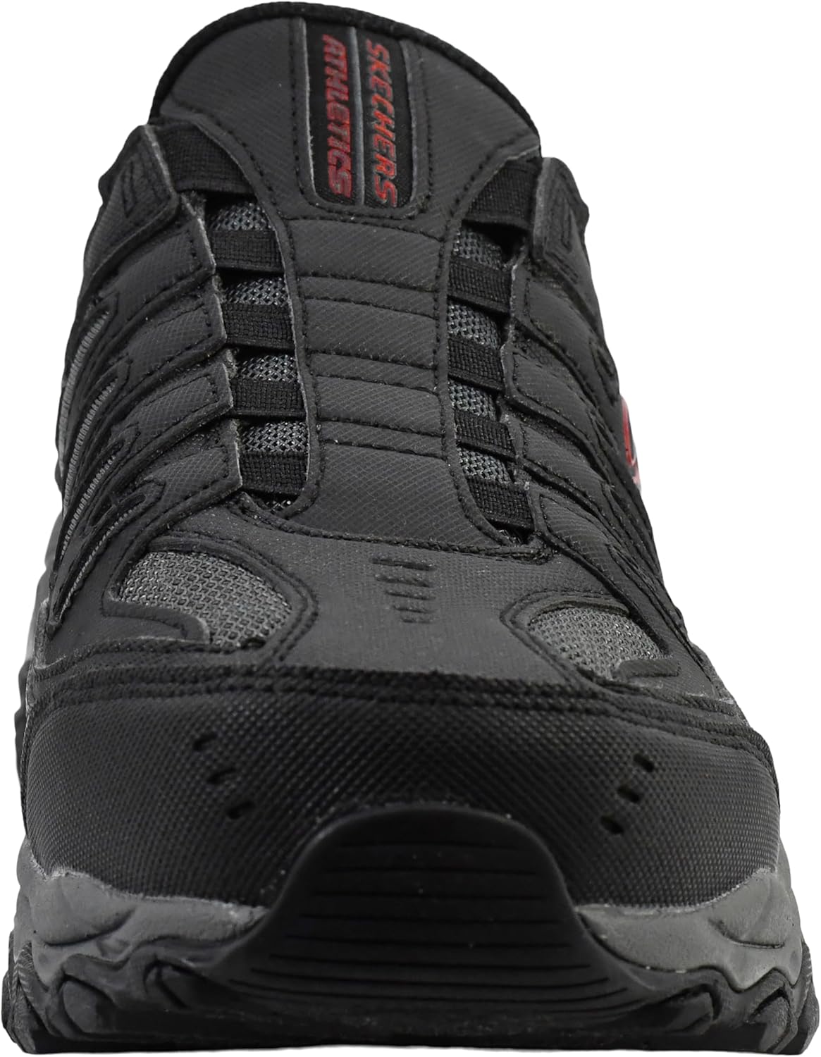 Мужские мокасины Skechers Afterburn M. Fit Ridgeburn без застежек с легким надеванием, черный/угольный — фото 2