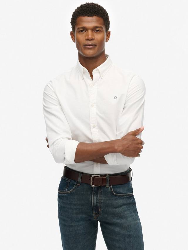 

Классическая рубашка из органического хлопка с длинными рукавами Superdry