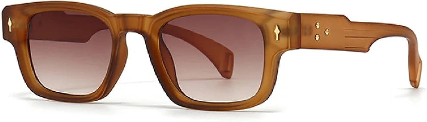 

Солнцезащитные очки с защитой от УФ-излучения UV400 | Женские, мужские с градиентным покрытием и заклепками для занятий спортом на открытом воздухе и вождения DSVIGF, Tea Tea Gradient