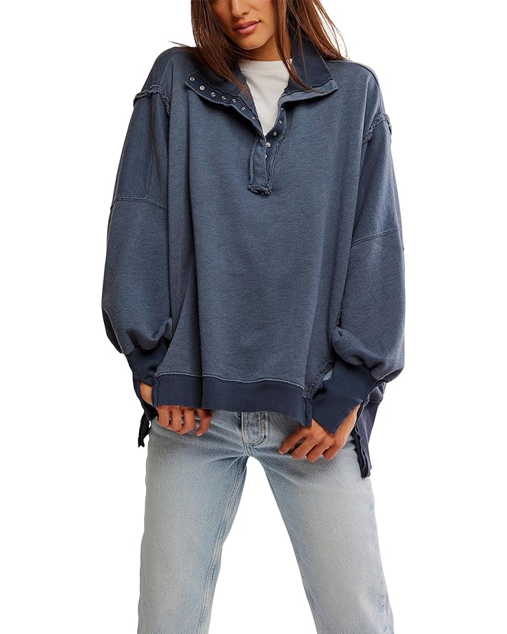 

Свитер Free People Camden Henley, темно-синий