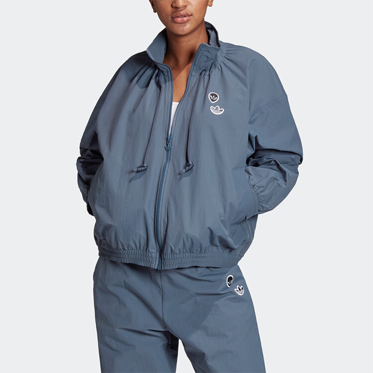 Куртка женская форменная синяя Adidas Originals, синий — фото 3