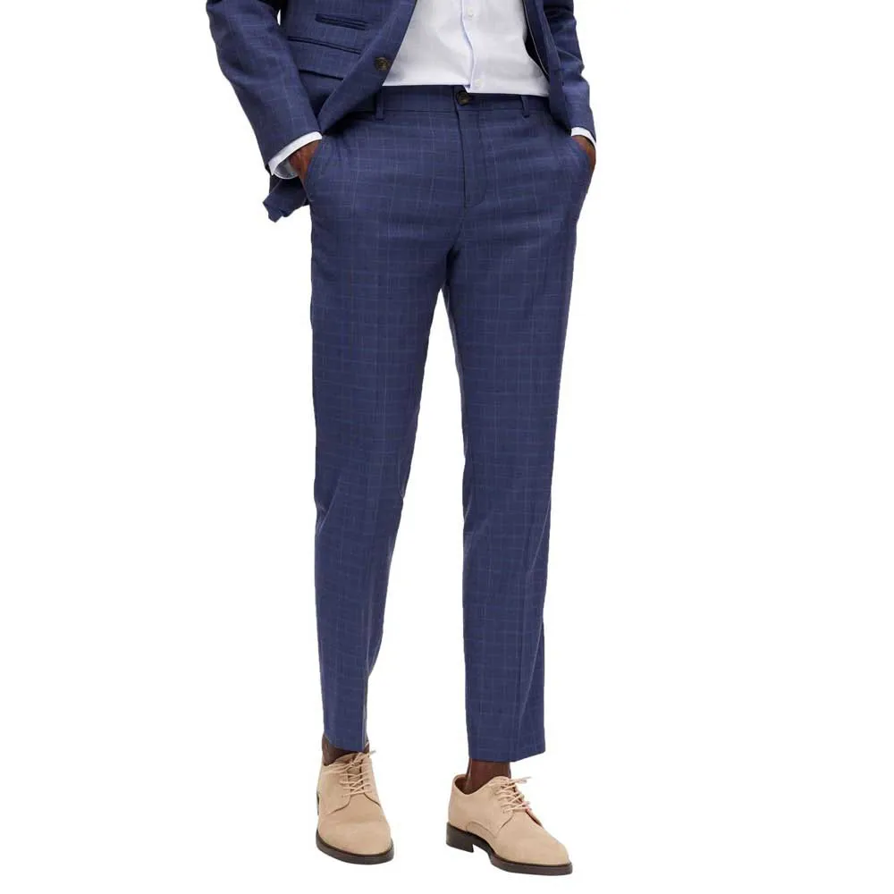 

Брюки Selected Neil Slim Fit dress, синий