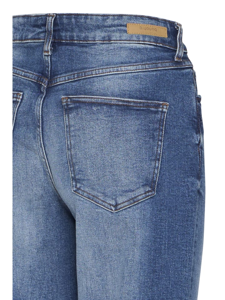 

Джинсы свободного кроя BYLOETTA из средне-синего денима b. young