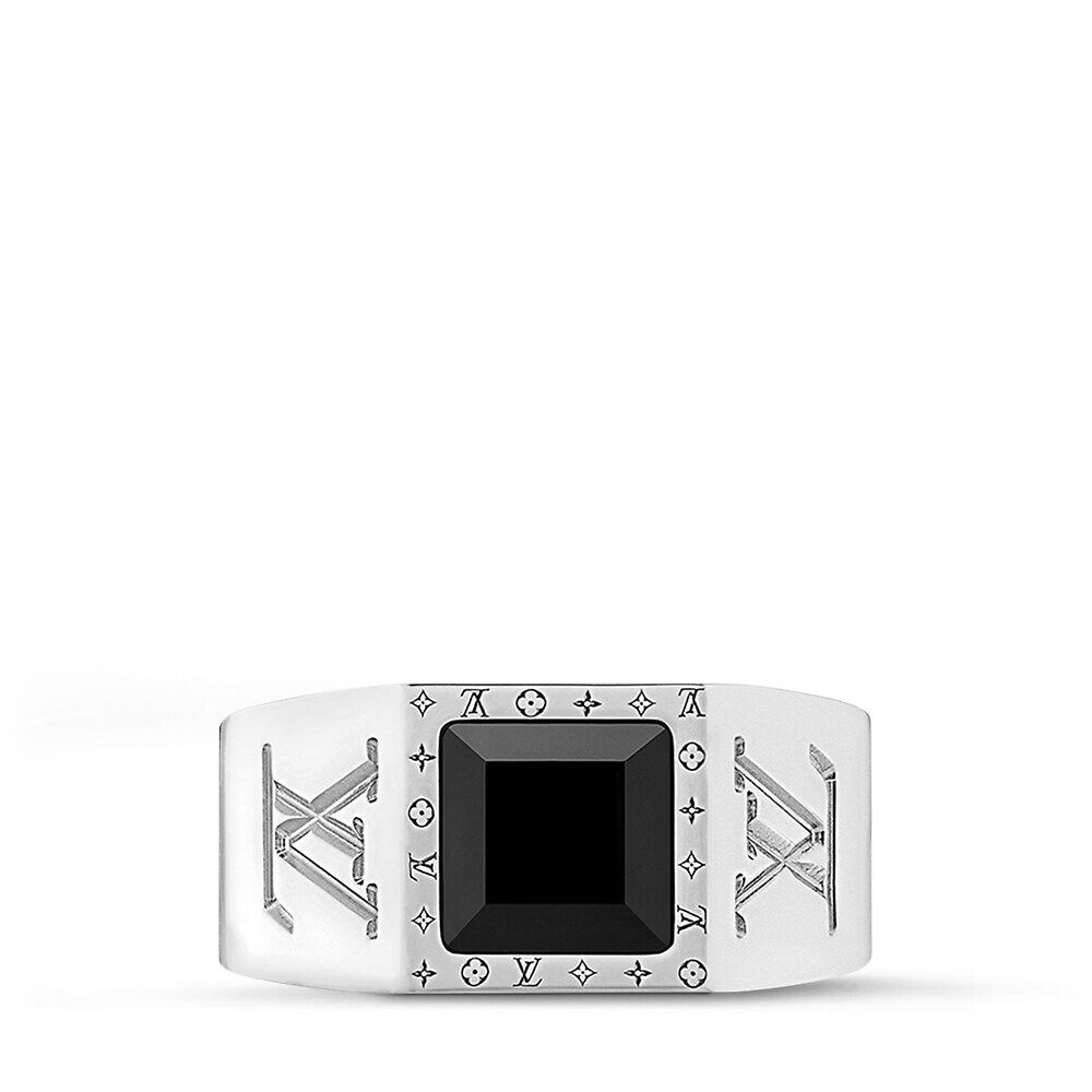 

Кольцо-печатка LV Onyx Louis Vuitton, черный