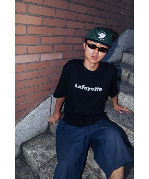 

LFYT Футболка с коротким рукавом, светоотражающий логотип, Lafayette, черный