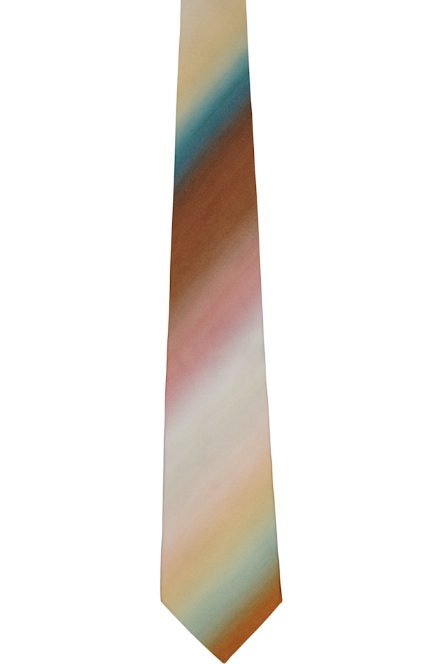 

Галстук Smith stripe' ombre в полоску с градиентом Paul Smith, мультиколор