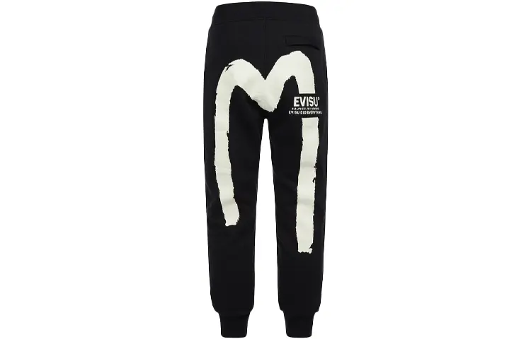 

Трикотажные спортивные штаны мужские черные Evisu, черный