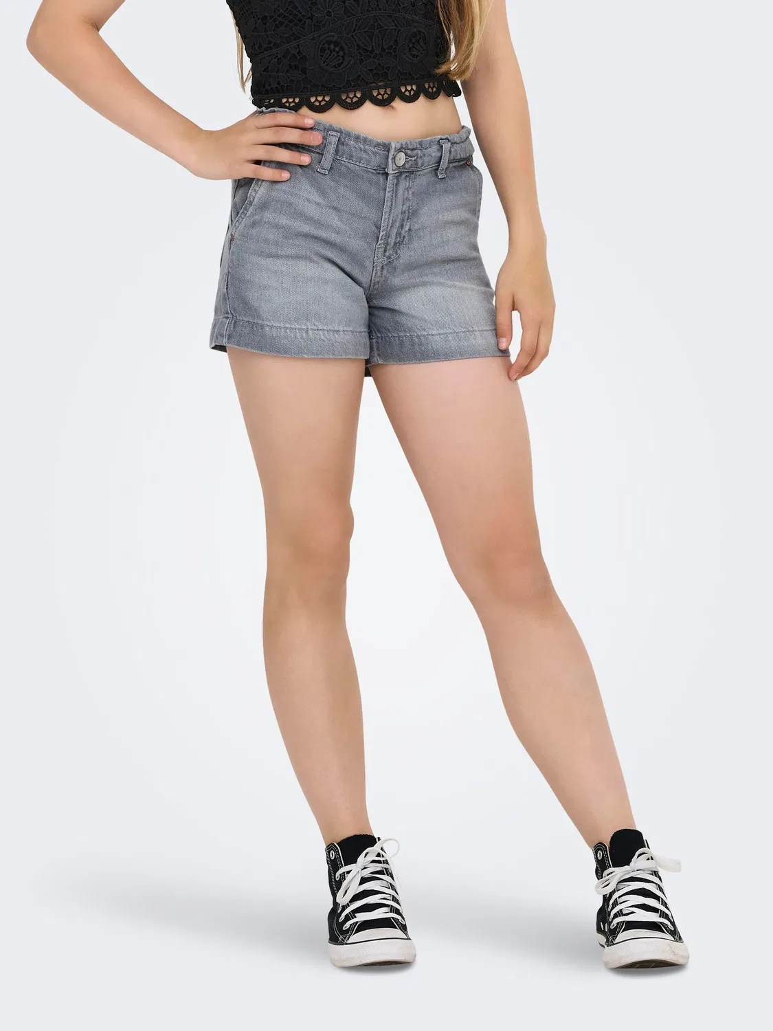 Шорты джинсовые, Medium Grey Denim, KIDS ONLY, medium grey denim — фото 3