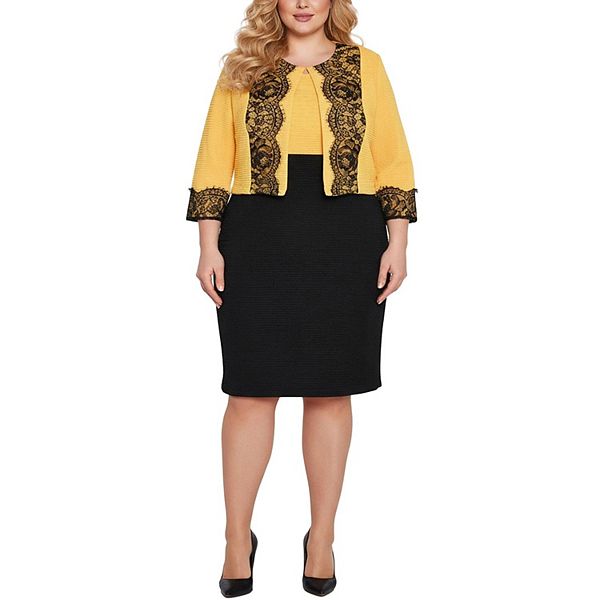 

Короткая куртка с длинными рукавами Plus size Ny Collection, Lemon Black