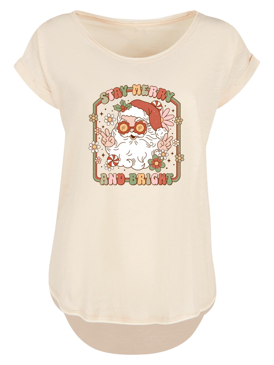 

Рубашка F4NT4STIC Stay Merry And Bright Hippie Santa, песочный