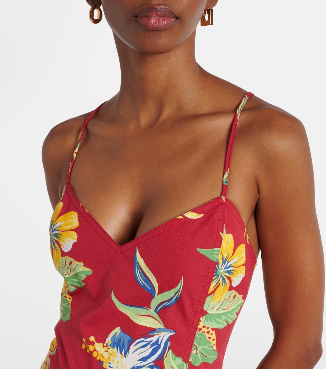 Платье миди из хлопка с цветочным принтом Polo Ralph Lauren, Paradise Petals — фото 4