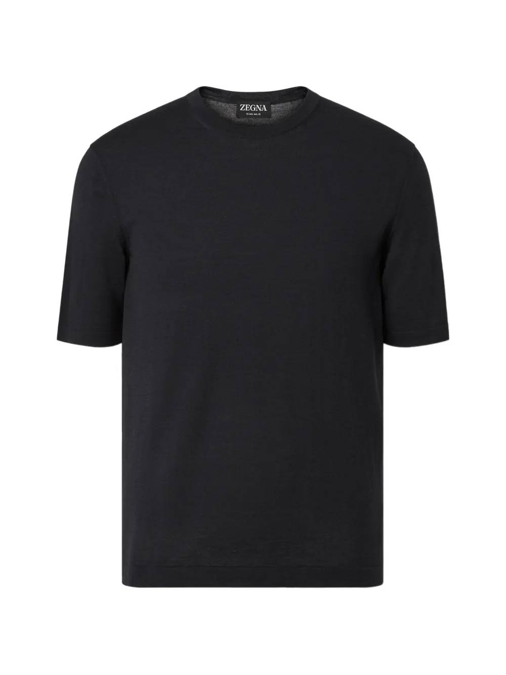 

Черная футболка Zegna, черный