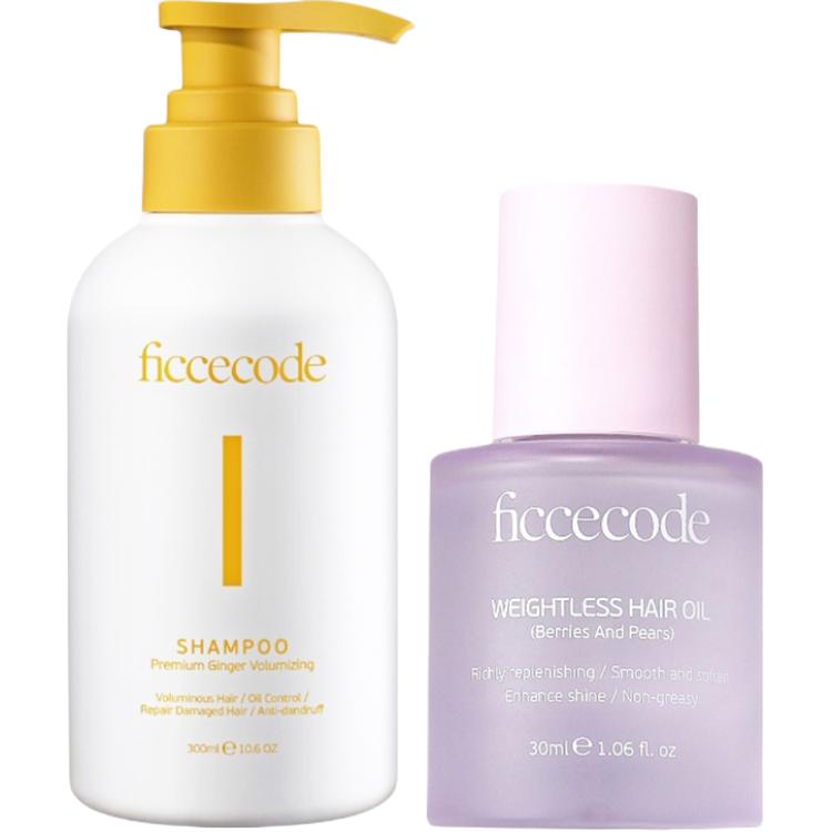 

Имбирные сыворотки восстанавливающие и контролирующие жирность шампуни 300мл + эфирные масла для ухода за волосами 30мл питательные восстанавливающие FicceCode