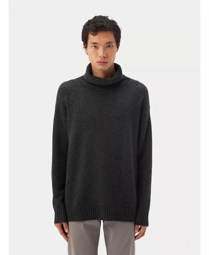 

Мужской кашемировый водолазный свитер Gobi Cashmere, серый