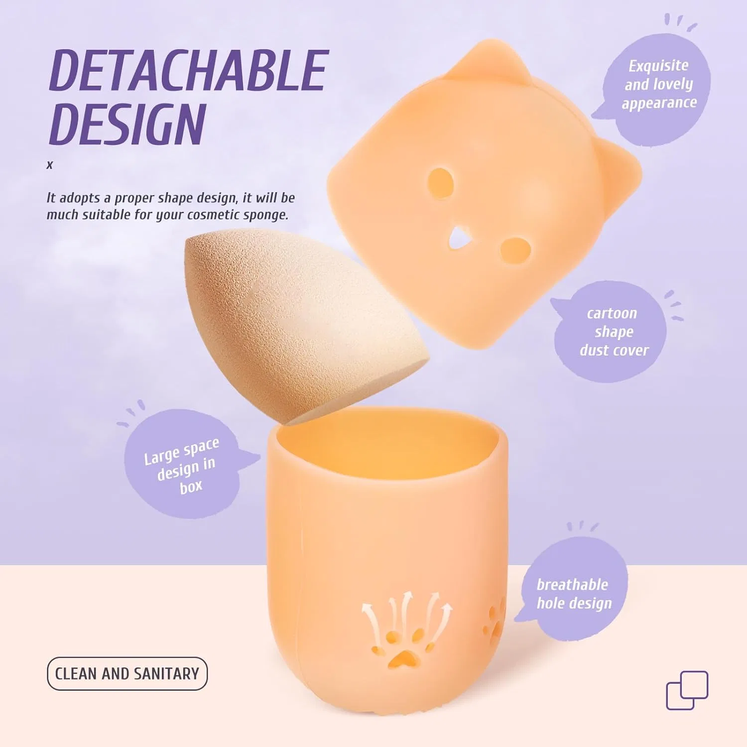 Контейнер для спонжей Ciieeo с вентиляцией — фото 4