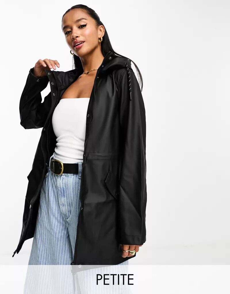 

Черная дождевик с капюшоном Vero Moda Petite