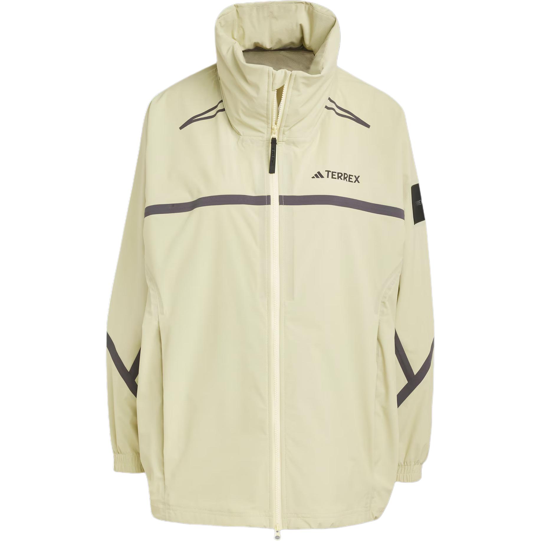 

Adidas Национальный географический графический панельный дождевик, Powder Yellow