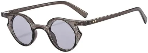 

Новые женские круглые солнцезащитные очки 2025 года, маленькая оправа, защита от УФ-излучения UV400, панк-стиль, ретро-очки UV400 DSXLY, C3gray-lightgray