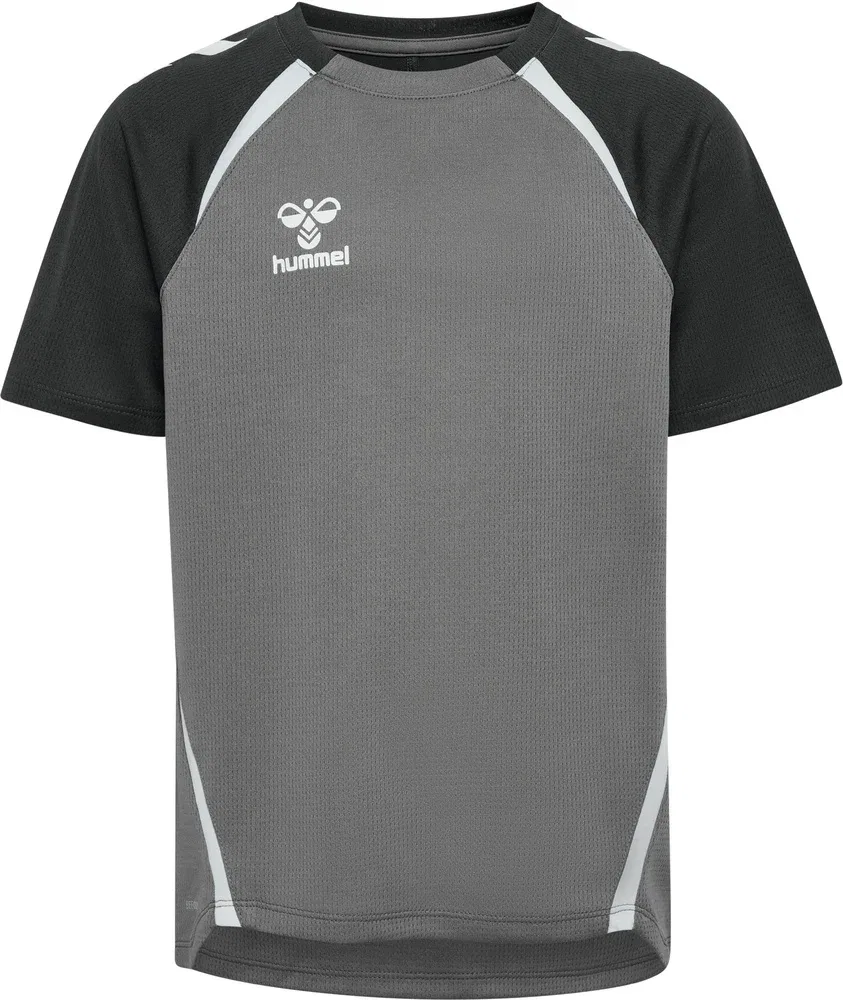 Футболка детская спортивная Lead 2.0 Jersey S/S Hummel, серый — фото 2