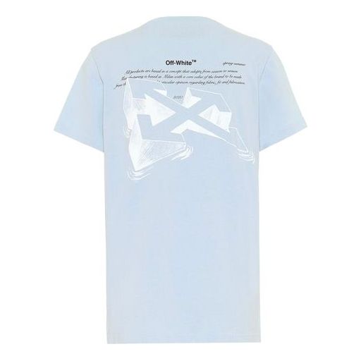 

Футболка arrows sketch printed short sleeve Off-White, голубой