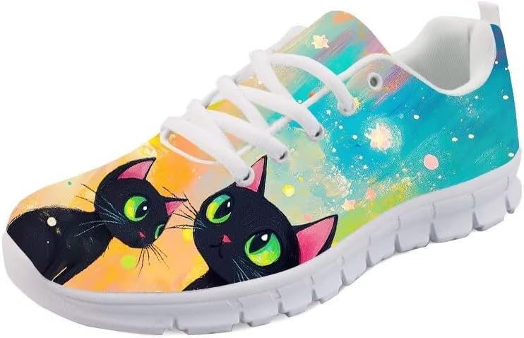 

Кроссовки Forchrinse с винтовым тай-дай принтом для мужчин и женщин, легкие модные кроссовки для бега и прогулок, черный