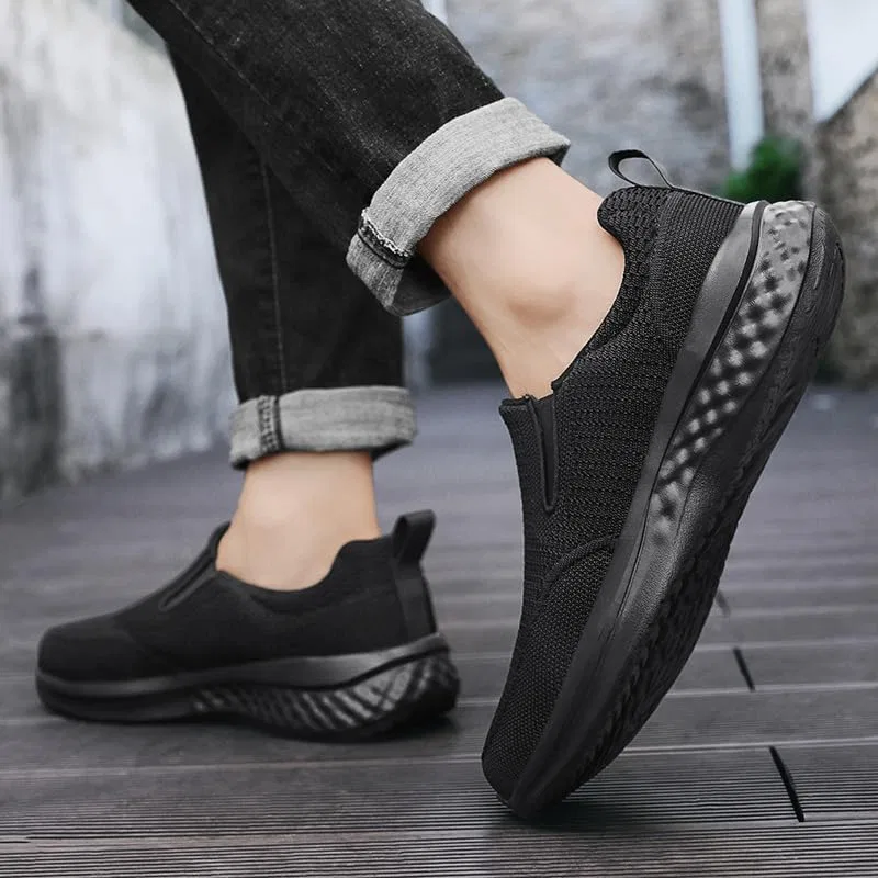Лоферы мужские Slip-on Canvas, Memory Foam, Black — фото 3