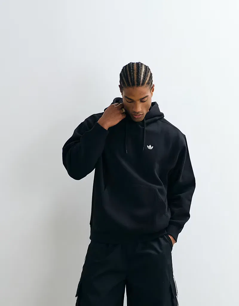 Худи из флиса Adidas Originals, черный