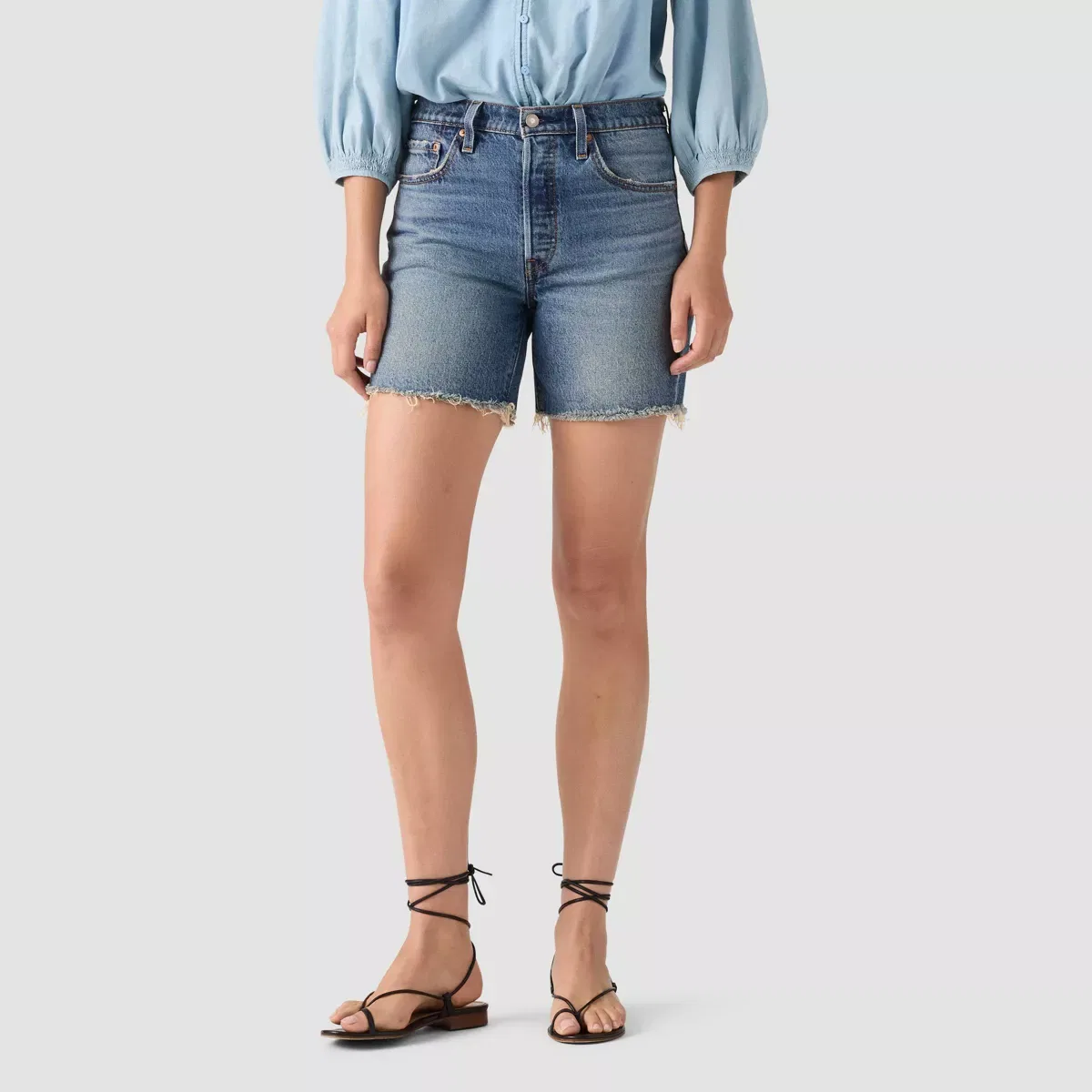 Женские джинсовые шорты с высокой посадкой 501 Mid-Thigh Levi's, Symmetry Sister