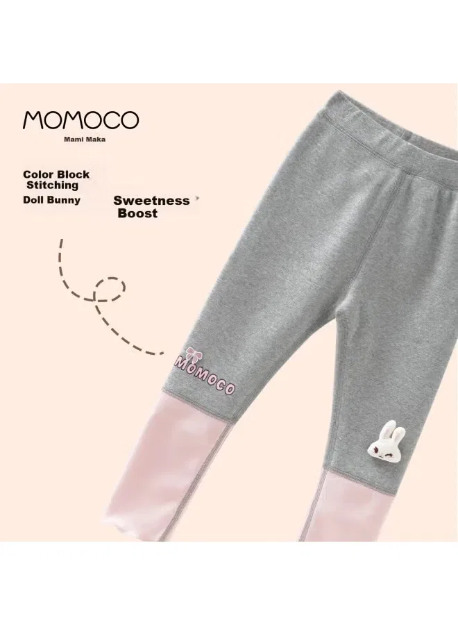 Леггинсы с цветными блоками Momoco, серый