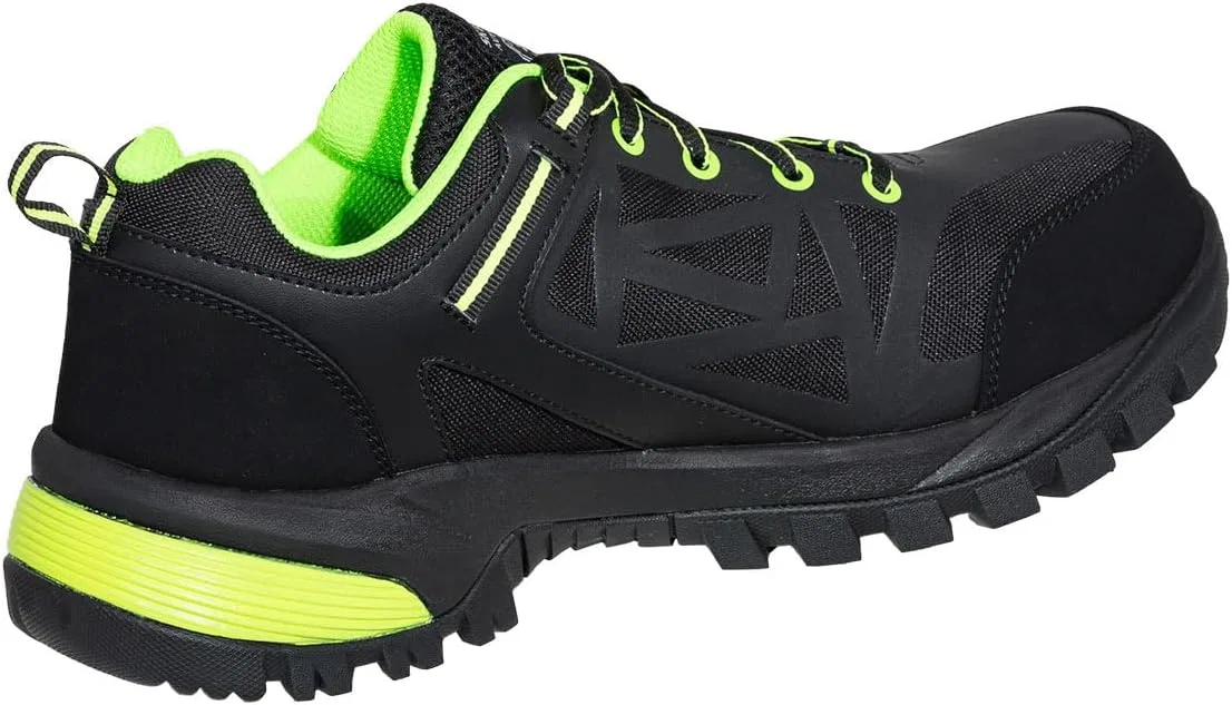 Мужские ботинки Skechers Gatlon StrigaxBau, Black Lime Leather Synthetic Textile — фото 4
