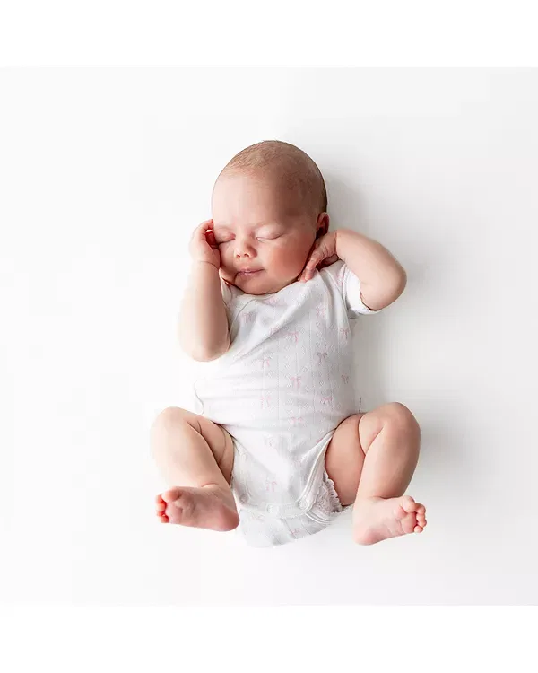 Детский боди-кимоно с точками Kyte Baby, Sweet Pink — фото 3