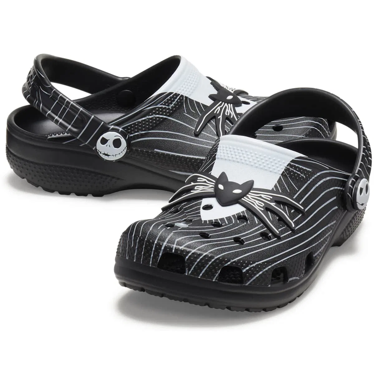 Детские сабо с принтом Nightmare Before Christmas Classic Jack Skellington Crocs, Multi — фото 2